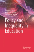 Cover: Policy and Inequality in Education - Springer