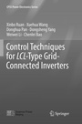 Cover: Control Techniques for LCL-Type Grid-Connected Inverters - Springer