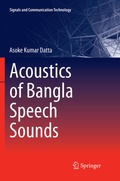 Cover: Acoustics of Bangla Speech Sounds - Springer
