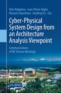 Cover: Cyber-Physical System Design from an Architecture Analysis Viewpoint - Springer