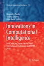 Cover: Innovations in Computational Intelligence - Springer
