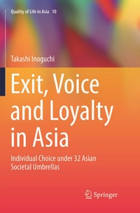 Enlarge image Cover: Exit, Voice and Loyalty in Asia - Springer