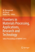 Cover: Frontiers in Materials Processing, Applications, Research and Technology - Springer
