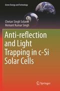 Cover: Anti-reflection and Light Trapping in c-Si Solar Cells - Springer