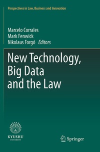 Enlarge image Cover: New Technology, Big Data and the Law - Springer