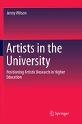 Cover: Artists in the University - Springer