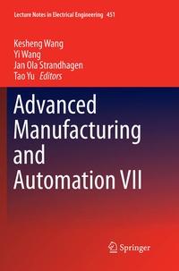 Enlarge image Cover: Advanced Manufacturing and Automation VII - Springer