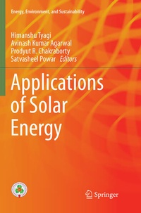 Enlarge image Cover: Applications of Solar Energy - Springer
