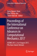 Cover: Proceedings of the International Conference on Advances in Computational Mechanics 2017 - Springer