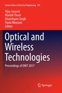 Cover: Optical and Wireless Technologies - Springer