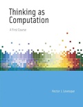 Cover: Thinking as Computation - MIT Press