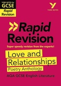Cover: York Notes RAPID AQA GCSE (Revision Guide) Love and Relationships Poetry Anthology - for 2026, 2027 exams - Pearson Education Limited