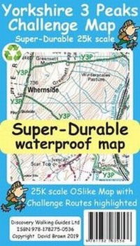 Abbildung von: Yorkshire 3 Peaks Challenge Map - Discovery Walking Guides Ltd
