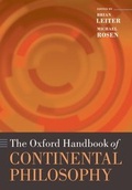 Cover: The Oxford Handbook of Continental Philosophy - OUP eBook