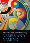 Cover: The Oxford Handbook of Names and Naming - OUP eBook