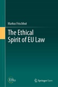 Cover: The Ethical Spirit of EU Law - Springer