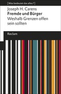 Cover: Fremde und B&uuml;rger - Reclam