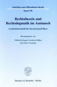 Abbildung von: Rechtstheorie und Rechtsdogmatik im Austausch. - Duncker & Humblot