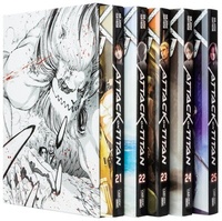 Abbildung von: Attack on Titan, Bände 21-25 im Sammelschuber mit Extra - Carlsen Manga