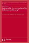Abbildung von: Bausteine für eine "umweltgerechte Unternehmensführung" - Nomos