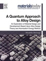 Cover: A Quantum Approach to Alloy Design - Elsevier