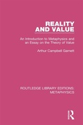 Cover: Reality and Value - Routledge