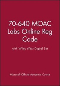 Abbildung von: 70-640 Moac Labs Online Reg Code with Wiley Etext Digital Set - Wiley