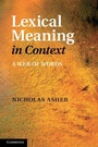 Cover: Lexical Meaning in Context - Cambridge University Press