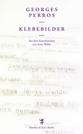 Cover: Klebebilder - Matthes & Seitz Berlin