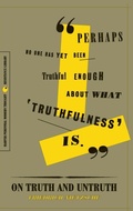Cover: On Truth and Untruth - Harper Perennial Modern Classics