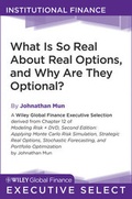 Cover: What Is So Real About Real Options, and Why Are They Optional? - Wiley