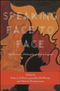 Cover: Speaking Face to Face - State University of New York Press