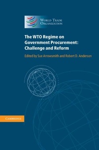 Enlarge image Cover: The WTO Regime on Government Procurement - Cambridge University Press