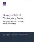 Cover: Quality of Life at Contingency Bases - RAND
