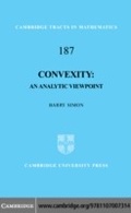 Cover: Convexity - Cambridge University Press