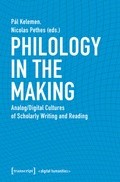 Cover: Philology in the Making - transcript