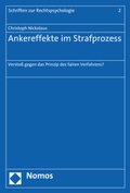 Cover: Ankereffekte im Strafprozess - Nomos