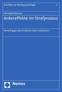 Abbildung von: Ankereffekte im Strafprozess - Nomos