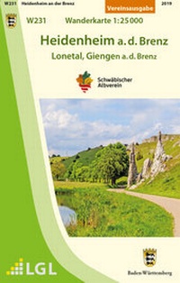 Abbildung von: W231 Heidenheim a.d.Brenz - Lonetal, Giengen a.d.Brenz - Schwäbischer Albverein