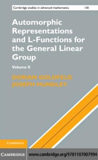 Enlarge image Cover: Automorphic Representations and L-Functions for the General Linear Group: Volume 2 - Cambridge University Press
