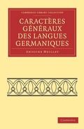 Cover: Caracteres generaux des langues germaniques - Cambridge University Press