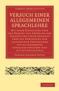 Cover: Versuch einer Allegemeinen Sprachlehre - Cambridge University Press