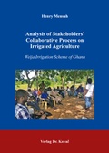 Cover: Analysis of Stakeholders' Collaborative Process on Irrigated Agriculture - Kovac, Dr. Verlag