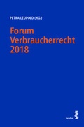 Cover: Forum Verbraucherrecht 2018 - Facultas