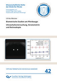 Abbildung von: Biometrische Studien am Pferdeauge - Cuvillier Verlag