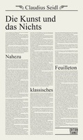 Cover: Die Kunst und das Nichts - edition TIAMAT