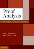 Cover: Proof Analysis - Cambridge University Press