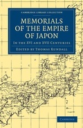 Cover: Memorials of the Empire of Japon - Cambridge University Press