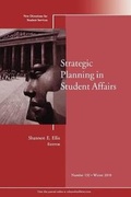 Cover: Strategic Planning in Student Affairs - Jossey-Bass