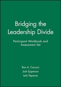 Cover: Bridging the Leadership Divide Participant Workbook and Assessment Set - Pfeiffer